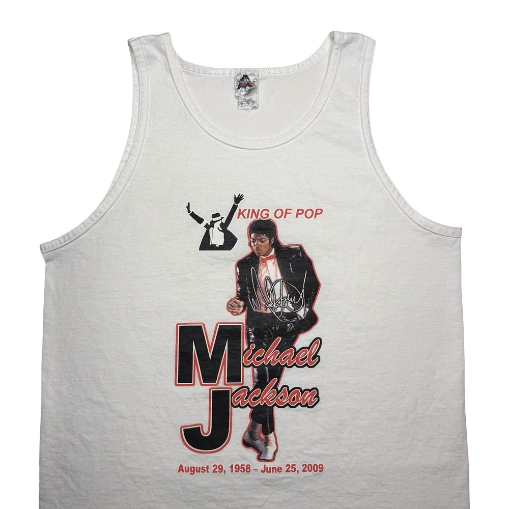 2000s Michael Jackson RIP memorial tribute tank top shirt